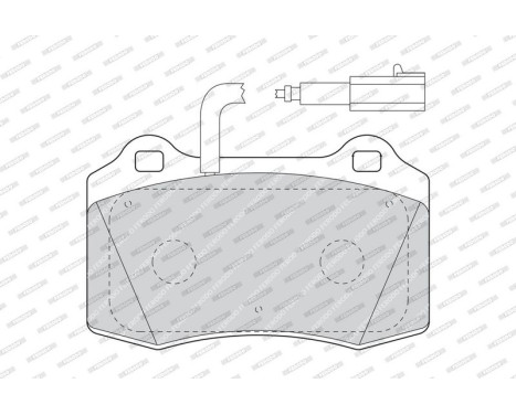 Brake Pad Set, disc brake PREMIER ECO FRICTION FDB1508 Ferodo, Image 3