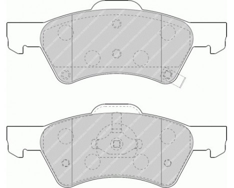 Brake Pad Set, disc brake PREMIER ECO FRICTION FDB1510 Ferodo, Image 2