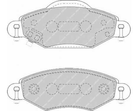 Brake Pad Set, disc brake PREMIER ECO FRICTION FDB1513 Ferodo, Image 2