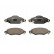 Brake Pad Set, disc brake PREMIER ECO FRICTION FDB1513 Ferodo