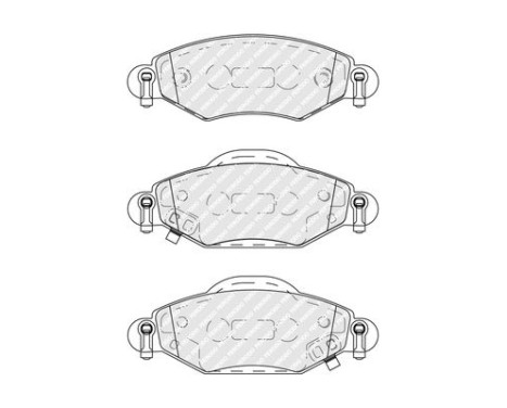 Brake Pad Set, disc brake PREMIER ECO FRICTION FDB1513 Ferodo, Image 4