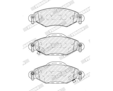 Brake Pad Set, disc brake PREMIER ECO FRICTION FDB1513 Ferodo, Image 4