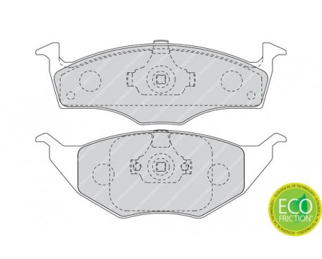 Brake Pad Set, disc brake PREMIER ECO FRICTION FDB1517 Ferodo, Image 2