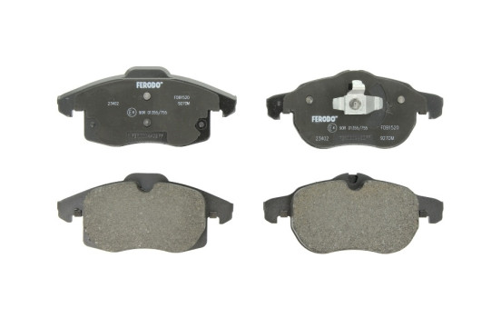 Brake Pad Set, disc brake PREMIER ECO FRICTION FDB1520 Ferodo