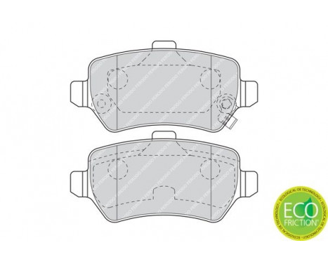 Brake Pad Set, disc brake PREMIER ECO FRICTION FDB1521 Ferodo, Image 3