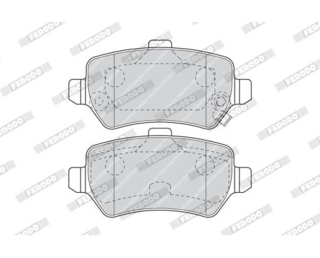 Brake Pad Set, disc brake PREMIER ECO FRICTION FDB1521 Ferodo, Image 3