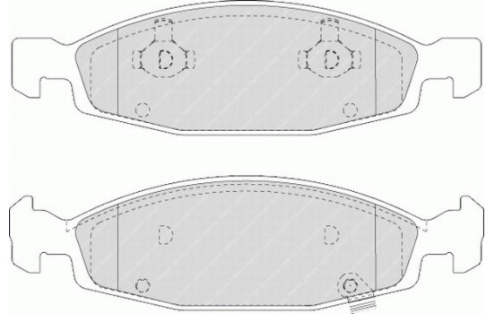 Brake Pad Set, disc brake PREMIER ECO FRICTION FDB1523 Ferodo, Image 2