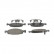 Brake Pad Set, disc brake PREMIER ECO FRICTION FDB1523 Ferodo