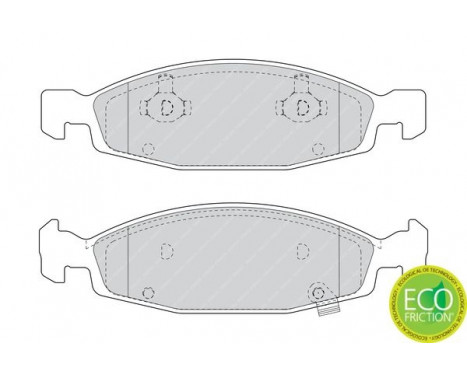 Brake Pad Set, disc brake PREMIER ECO FRICTION FDB1523 Ferodo, Image 3