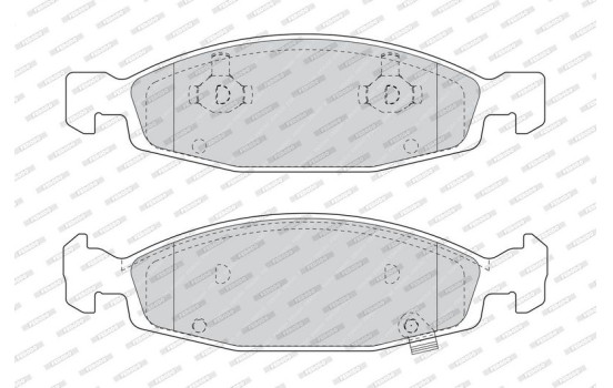 Brake Pad Set, disc brake PREMIER ECO FRICTION FDB1523 Ferodo, Image 4