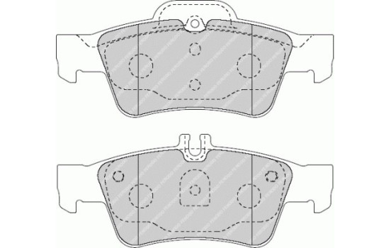 Brake Pad Set, disc brake PREMIER ECO FRICTION FDB1526 Ferodo, Image 2