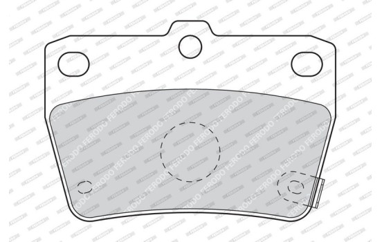 Brake Pad Set, disc brake PREMIER ECO FRICTION FDB1531 Ferodo, Image 4
