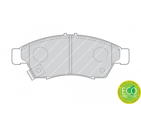 Brake Pad Set, disc brake PREMIER ECO FRICTION FDB1533 Ferodo, Image 3