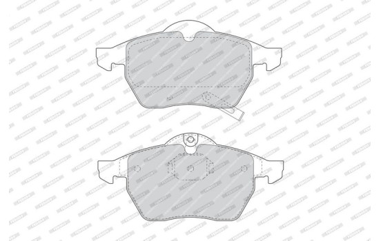 Brake Pad Set, disc brake PREMIER ECO FRICTION FDB1535 Ferodo, Image 4