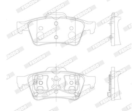 Brake Pad Set, disc brake PREMIER ECO FRICTION FDB1540 Ferodo, Image 4