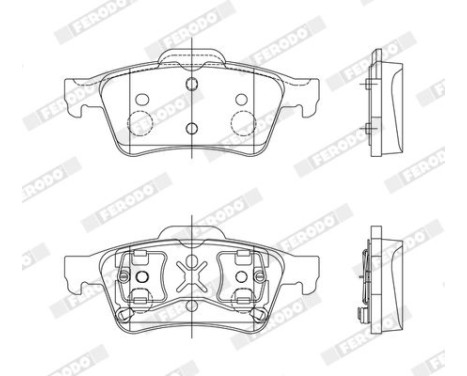 Brake Pad Set, disc brake PREMIER ECO FRICTION FDB1540 Ferodo, Image 4