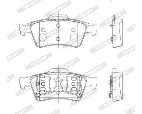 Brake Pad Set, disc brake PREMIER ECO FRICTION FDB1540 Ferodo, Image 4