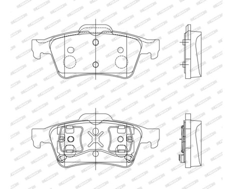 Brake Pad Set, disc brake PREMIER ECO FRICTION FDB1540 Ferodo, Image 4