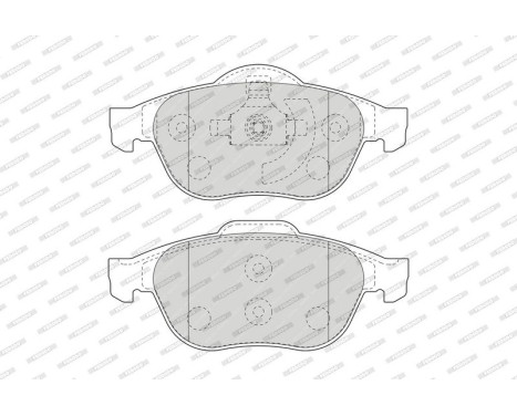 Brake Pad Set, disc brake PREMIER ECO FRICTION FDB1541 Ferodo, Image 3