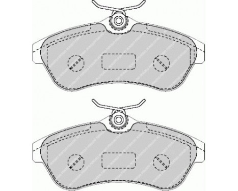 Brake Pad Set, disc brake PREMIER ECO FRICTION FDB1543 Ferodo, Image 2