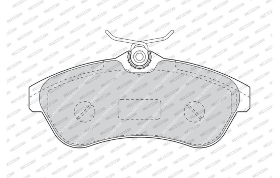 Brake Pad Set, disc brake PREMIER ECO FRICTION FDB1543 Ferodo, Image 4