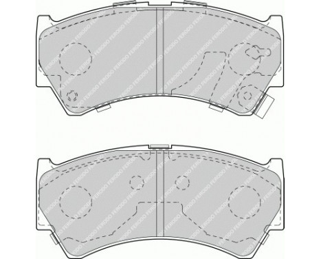 Brake Pad Set, disc brake PREMIER ECO FRICTION FDB1551 Ferodo