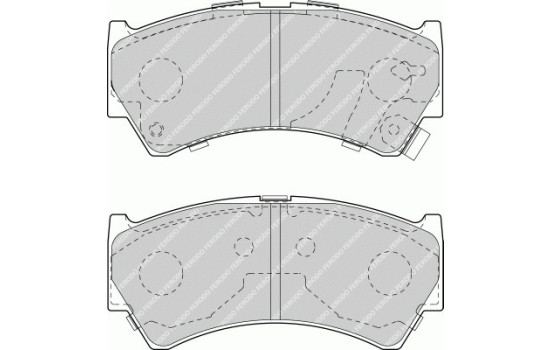 Brake Pad Set, disc brake PREMIER ECO FRICTION FDB1551 Ferodo