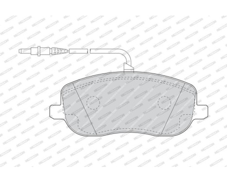 Brake Pad Set, disc brake PREMIER ECO FRICTION FDB1556 Ferodo, Image 4