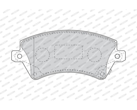 Brake Pad Set, disc brake PREMIER ECO FRICTION FDB1573 Ferodo, Image 3