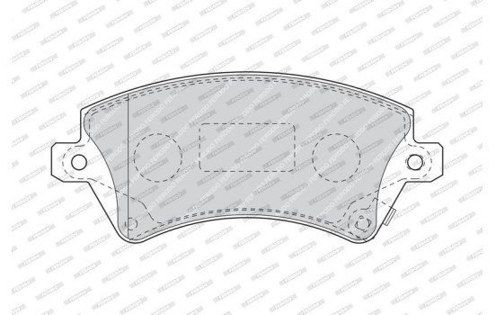 Brake Pad Set, disc brake PREMIER ECO FRICTION FDB1573 Ferodo, Image 3