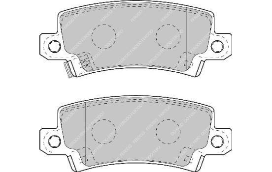 Brake Pad Set, disc brake PREMIER ECO FRICTION FDB1574 Ferodo