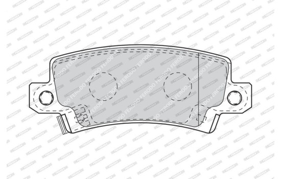Brake Pad Set, disc brake PREMIER ECO FRICTION FDB1574 Ferodo, Image 3
