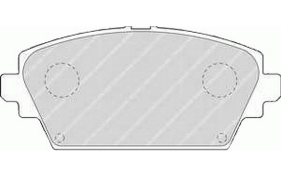 Brake Pad Set, disc brake PREMIER ECO FRICTION FDB1580 Ferodo, Image 2