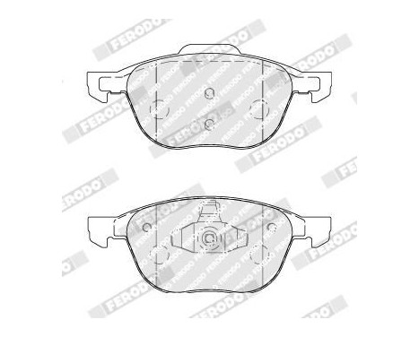 Brake Pad Set, disc brake PREMIER ECO FRICTION FDB1594 Ferodo, Image 3