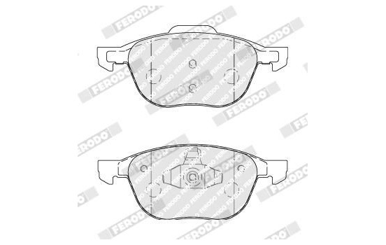 Brake Pad Set, disc brake PREMIER ECO FRICTION FDB1594 Ferodo, Image 3