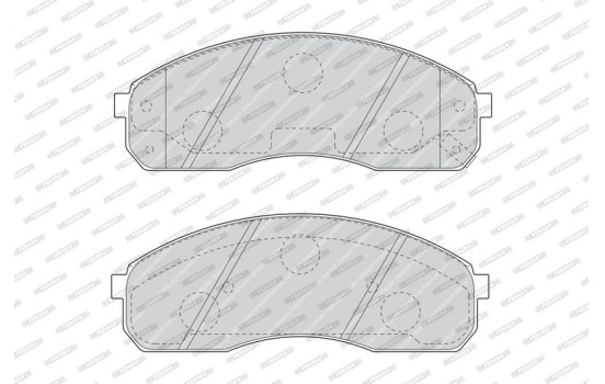 Brake Pad Set, disc brake PREMIER ECO FRICTION FDB1595 Ferodo, Image 4