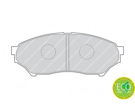 Brake Pad Set, disc brake PREMIER ECO FRICTION FDB1596 Ferodo, Image 3