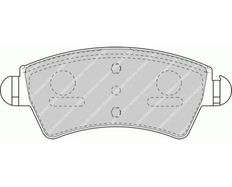 Brake Pad Set, disc brake PREMIER ECO FRICTION FDB1599 Ferodo, Image 2