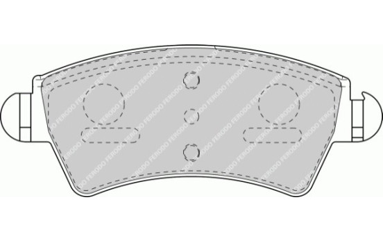 Brake Pad Set, disc brake PREMIER ECO FRICTION FDB1599 Ferodo, Image 2