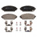 Brake Pad Set, disc brake PREMIER ECO FRICTION FDB1601 Ferodo