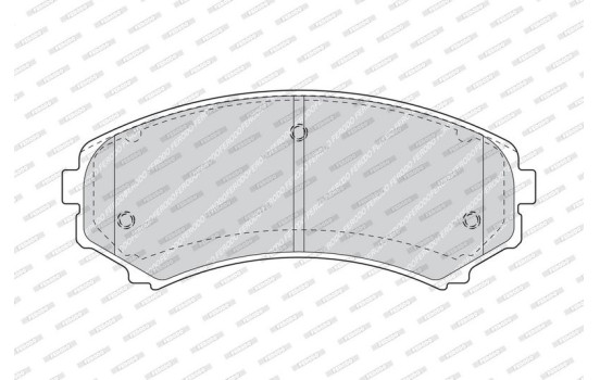 Brake Pad Set, disc brake PREMIER ECO FRICTION FDB1603 Ferodo, Image 4