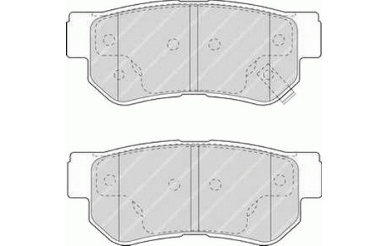 Brake Pad Set, disc brake PREMIER ECO FRICTION FDB1606 Ferodo, Image 2