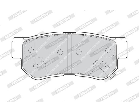 Brake Pad Set, disc brake PREMIER ECO FRICTION FDB1606 Ferodo, Image 4