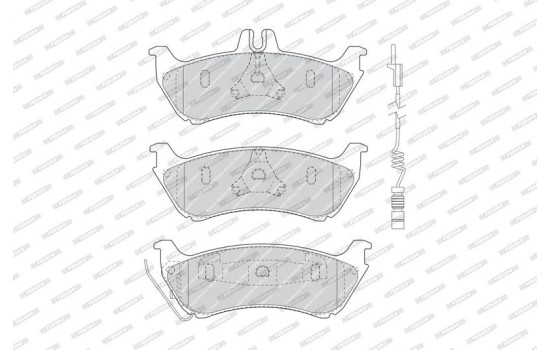 Brake Pad Set, disc brake PREMIER ECO FRICTION FDB1608 Ferodo, Image 4