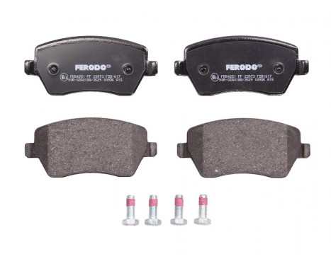 Brake Pad Set, disc brake PREMIER ECO FRICTION FDB1617 Ferodo