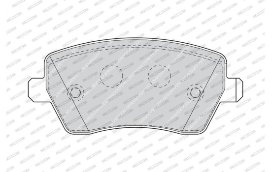 Brake Pad Set, disc brake PREMIER ECO FRICTION FDB1617 Ferodo, Image 3