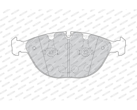 Brake Pad Set, disc brake PREMIER ECO FRICTION FDB1618 Ferodo, Image 3