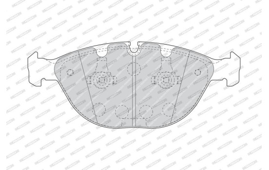 Brake Pad Set, disc brake PREMIER ECO FRICTION FDB1618 Ferodo, Image 3