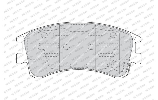Brake Pad Set, disc brake PREMIER ECO FRICTION FDB1619 Ferodo, Image 4