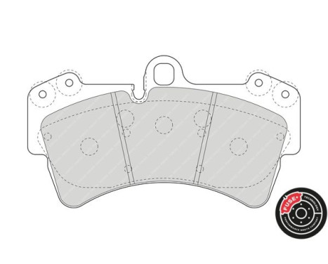 Brake Pad Set, disc brake PREMIER ECO FRICTION FDB1626 Ferodo, Image 4